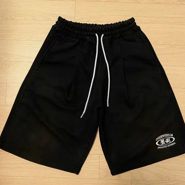 [BUNJANG] 압도 Overwhelm Bermuda Shorts Black L / 압도 overwhelm 버뮤다 반바지 블랙 L