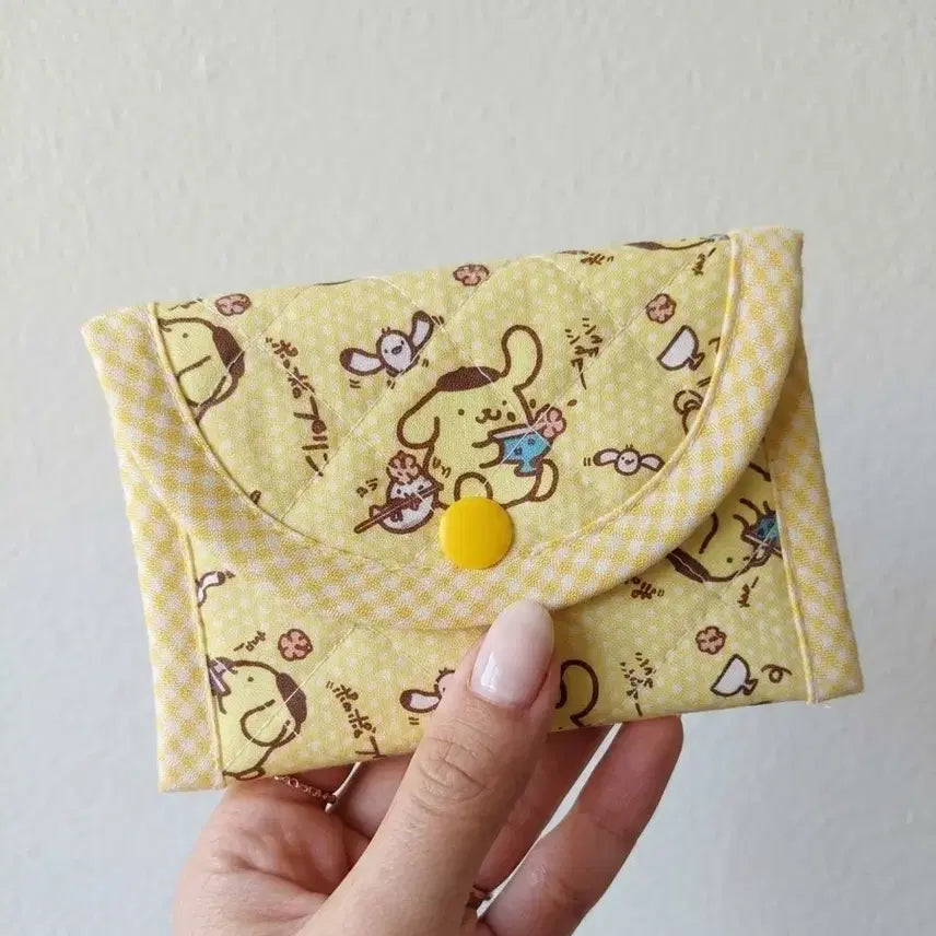 [BUNJANG] Pompompurin Quilted Card Holder / 폼폼푸린 바이어스카드지갑