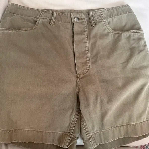 [BUNJANG] RRL Herringbone Shorts Khaki / rrl 헤링본 쇼츠 반바지 32 카키색