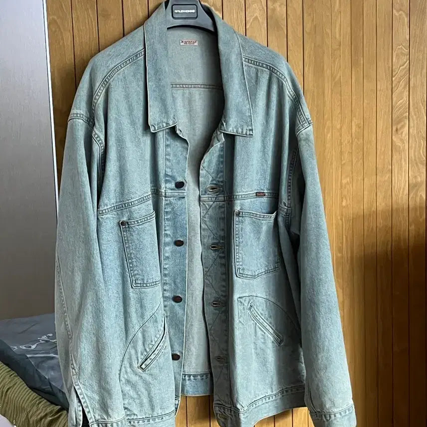 [BUNJANG] Kapital Oversized Light Wash Denim Jacket / 캐피탈 오버사이즈 연청데님 자켓