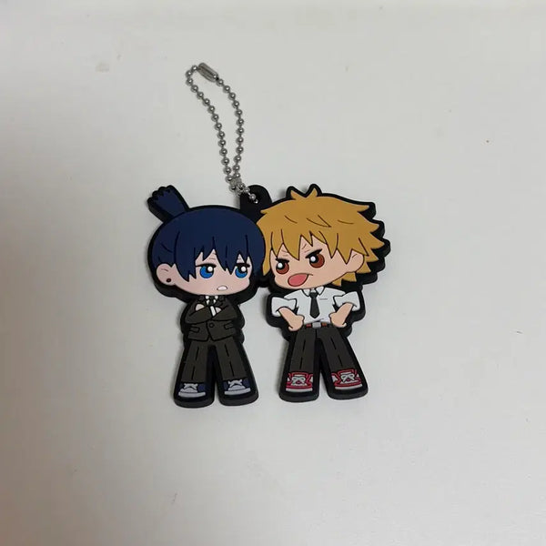 [BUNJANG] Chainsaw Man Aki Denji Rubber Strap Keychain / 체인소맨 아키 덴지 러버스트랩 키링