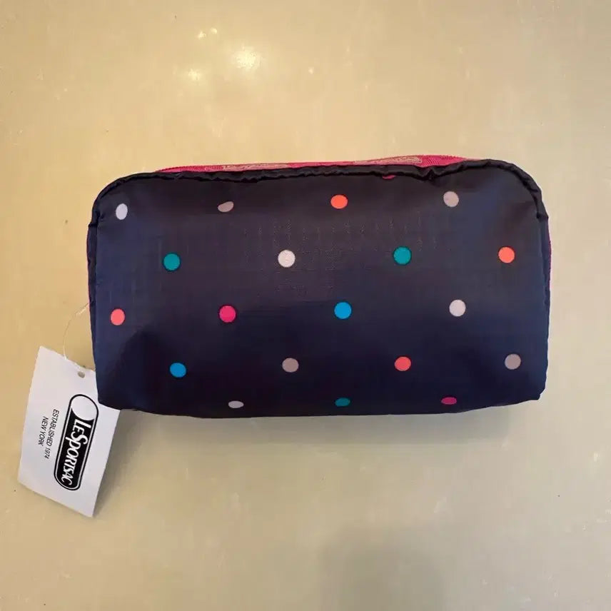 [BUNJANG] Lesportsac Rectangular Cosmetic Pouch Colorful Dots / 레스포삭 파우치 렉탱귤러 코스메틱 파우치 택달린 새상품 컬러풀도트
