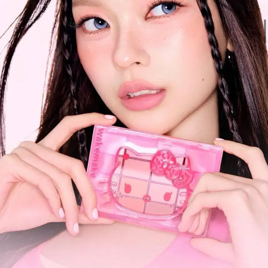 [BUNJANG] WAKEMAKE Leopard Kitty 31 Pink Like Blurring Palette / 웨이크메이크 레오파드 키티 31 핑크 라이크 블러링 팔레트