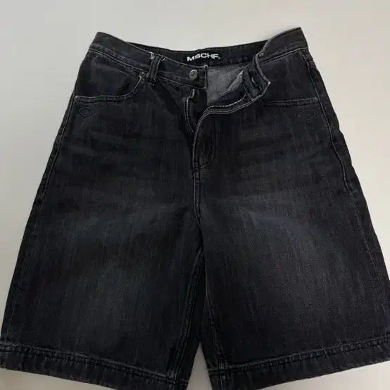 [BUNJANG] MSCHF Denim Bermuda Pants Black S / Mschf Denim Bermuda Pants