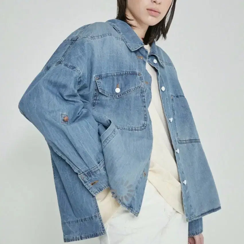 [BUNJANG] 20SS System Slit Hem Denim Jacket / 20ss 시스템 슬릿 헴 데님 재킷 호칭 82-94-160 사이즈