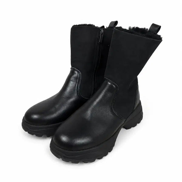 [BUNJANG] Vera Wang Black Mellow Real Mustang Boots / 새상품급) 240 베라왕 블랙 멜로우 리얼 무스탕 부츠