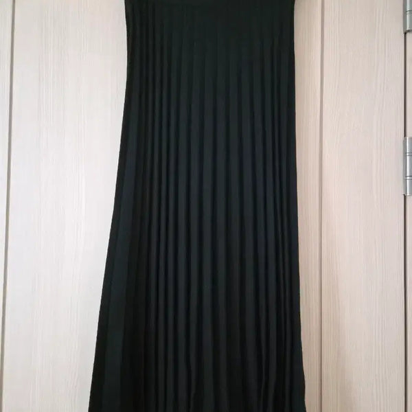 [BUNJANG] Pleated Knit Long Skirt / 여성 플리츠 니트 롱스커트