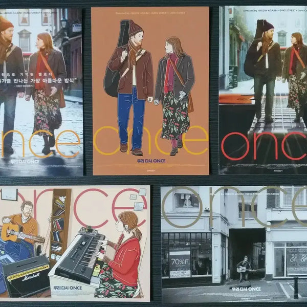 [BUNJANG] Once Upon a Time in Hollywood 5 Types Re-release Postcard Set / 영화 원스 5종 재개봉 엽서