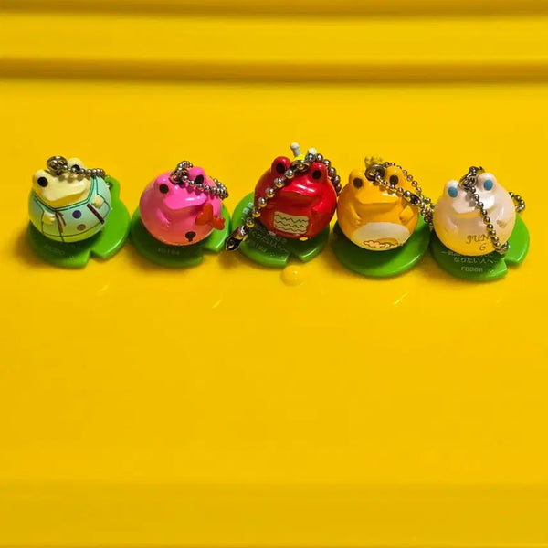 [BUNJANG] Frog Style Heart Padlock & Rainbow TV Keychain Bundle Set / 프로그스타일 키링 하트자물쇠  프로그스타일 무지개 티비 5개 일괄