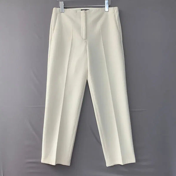 [BUNJANG] Theory Ivory Spandex Slacks Pants / 2 THEORY 띠어리 아이보리 스판 슬랙스 팬츠