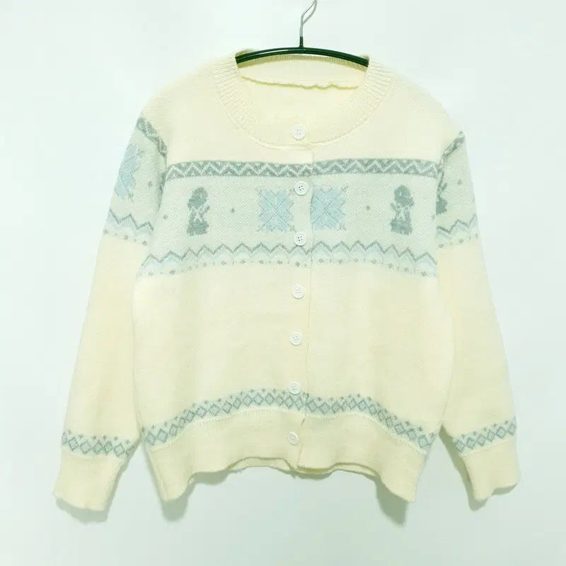 [BUNJANG] Pattern Knit Cardigan / 패턴 니트 가디건 F_M2257