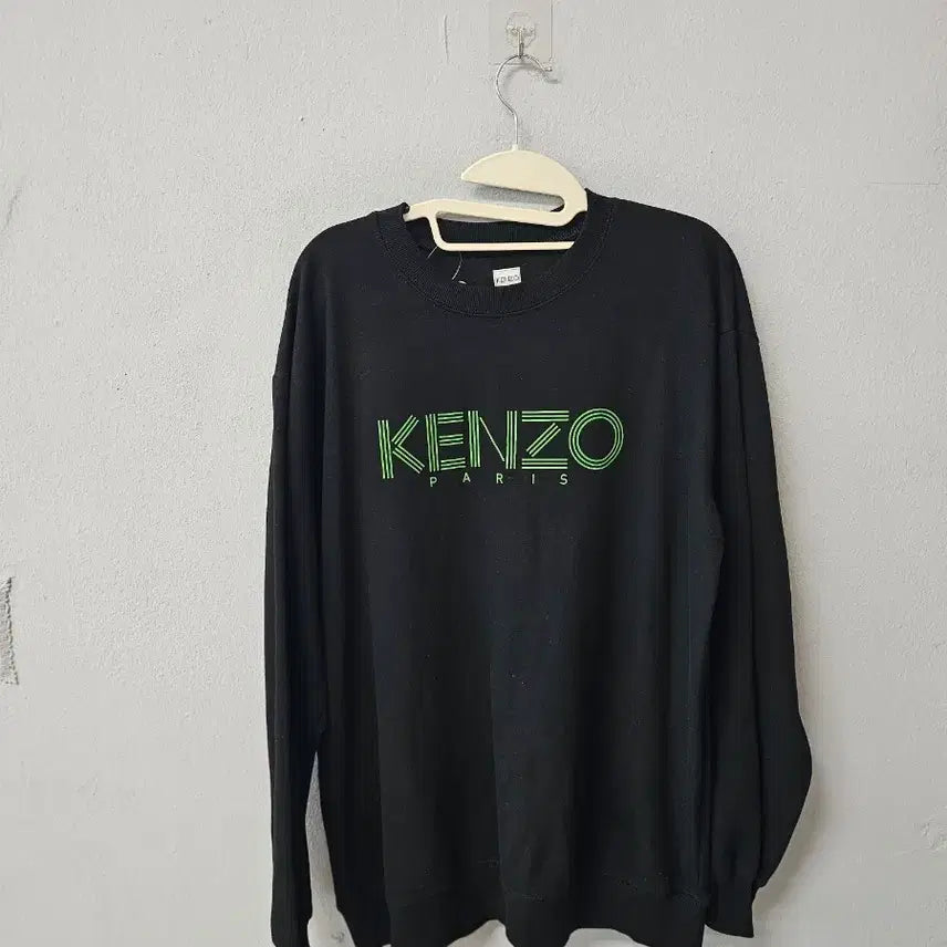 [BUNJANG] Kenzo Paris Logo Sweatshirt Black / 겐조 파리 맨투맨 블랙