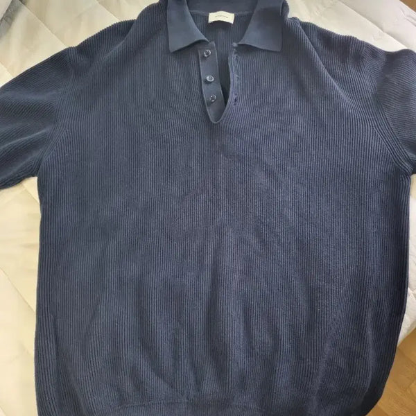 [BUNJANG] The Row Navy Cotton Rib Knit - Size 2 / 인더로우 코튼립 네이비 2사이즈