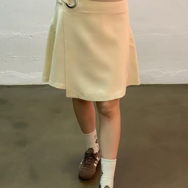 [BUNJANG] System Ivory Mini Skirt / 시스템 아이보리 미니 스커트  (67-98)
