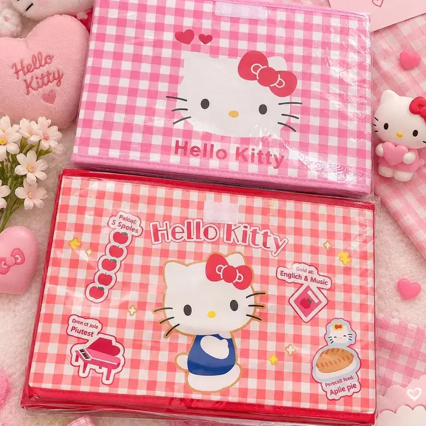 [BUNJANG] Sanrio Characters Large Storage Box with Lid / 캐릭터 대형 수납함 뚜껑O (키티/한교동/케로피/마멜피아노/포차코/폼폼푸린/짱구)