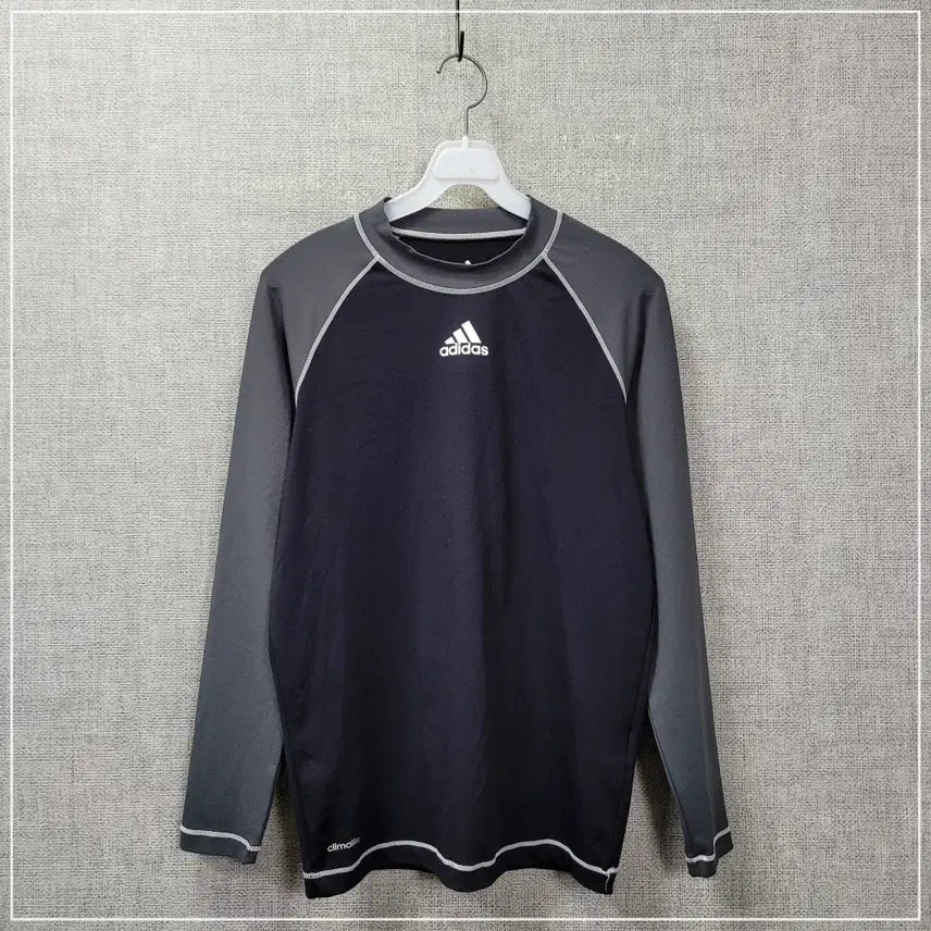 [BUNJANG] Adidas Black & Gray Rash Guard - Size 100 / 2728. 아디다스 블랙그레이 래쉬가드 100