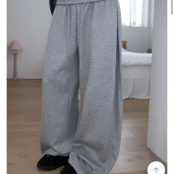 [BUNJANG] Modi Mood Drop Pintuck Wide Training Pants / 모디무드 드롭 핀턱 와이드 트레이닝 팬츠