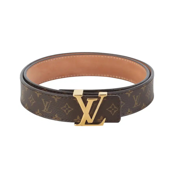 [BUNJANG] Louis Vuitton Monogram LV Initial Buckle Belt 75 / 루이비통 M9781 모노그램 LV 금장 이니셜 여성용 벨트 75  37726K-4