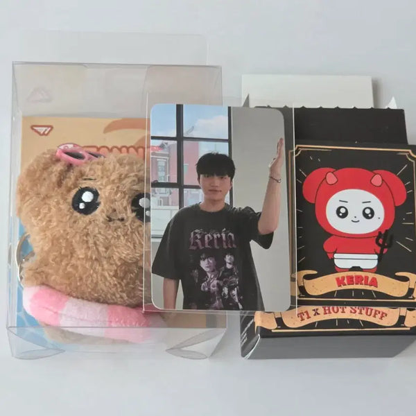 [BUNJANG] T1 Faker Hot Stuff Figure + T1 Friends Keria Doll + Photocard Bundle Set / T1 티원 홈그라운드 홈그 hot stuff 피규어 + 탠프렌즈 인형 + 포카 케리아 keria 판매