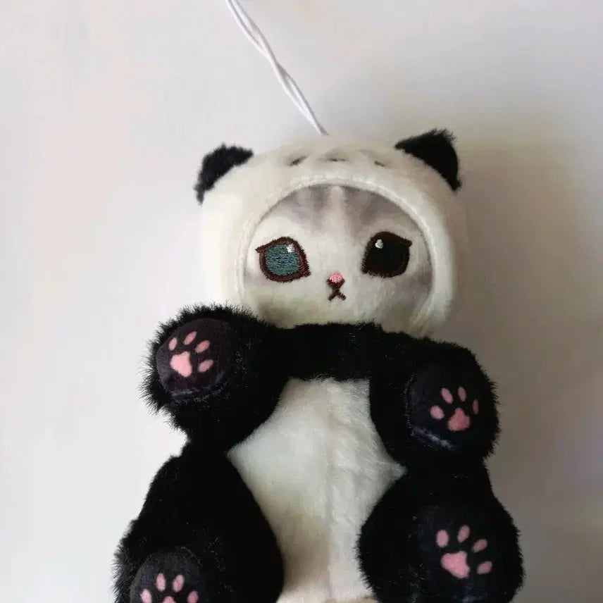 [BUNJANG] Mofusand Panda Cat Bag Charm Keychain / 모후샌드 모프샌드  판다 고양이 가방고리 키링