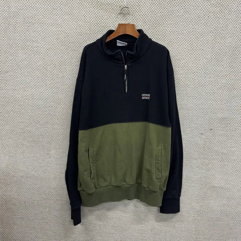 [BUNJANG] Covernat Half-Zip Sweatshirt XL / 커버낫 반집업 스웻셔츠 맨투맨 XL D05206