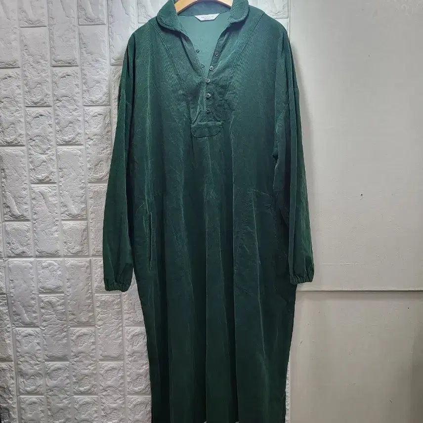 [BUNJANG] Corduroy Long Dress Green / 골덴 원피스 롱 원피스 그린