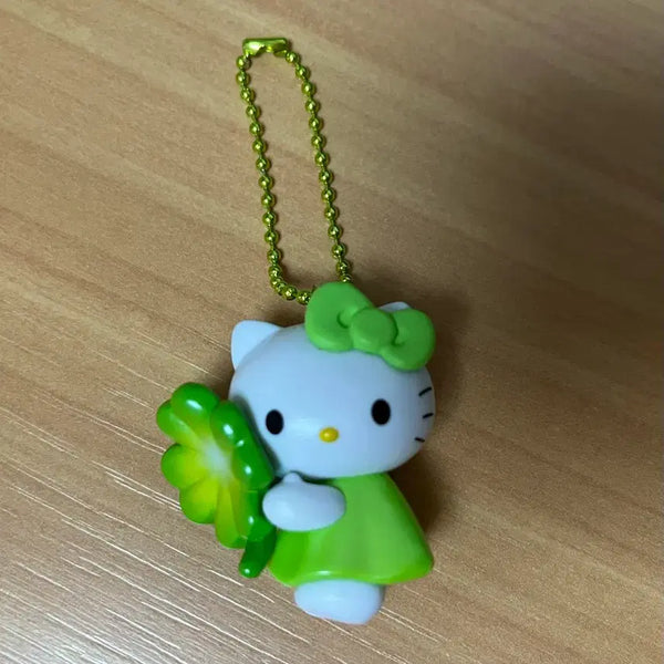 [BUNJANG] Kitty Clover Keyring Gacha (Opened) / 키티 클로버 키링 가챠(개봉o/사용x)