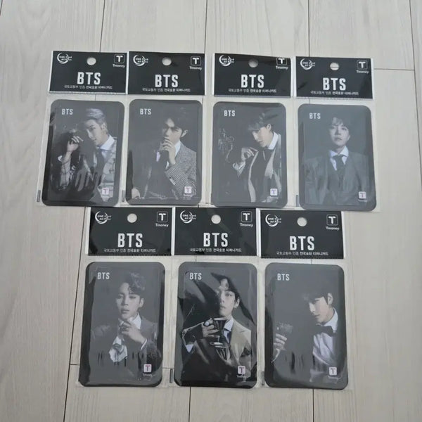 [BUNJANG] BTS T-Money Transportation Card Bundle Set (7 Cards) / BTS 티머니 교통카드 7장 (일괄)