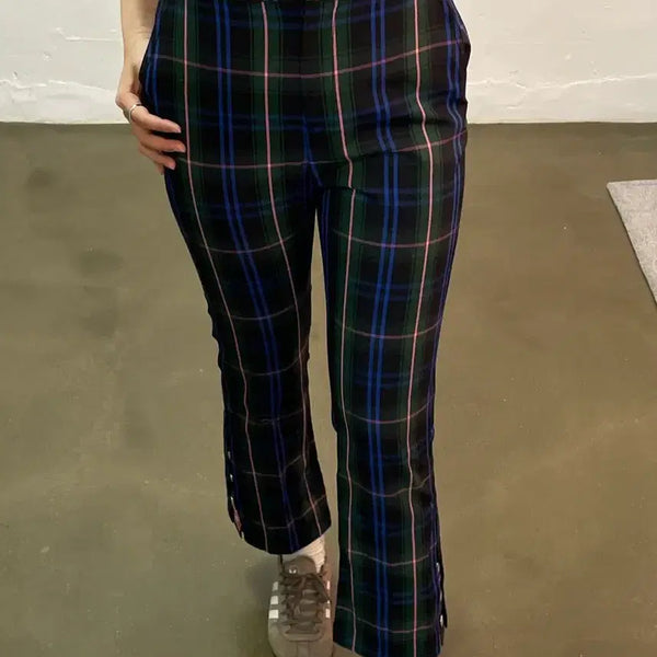 [BUNJANG] MSGM Check Pattern Women's Pants (Size 40) / msgm 체크 패턴 여성 팬츠 (40)
