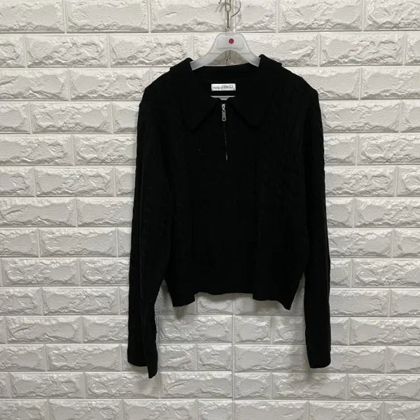 [BUNJANG] Half Zip Knit T-shirt / @272) 반집업 니트티셔츠