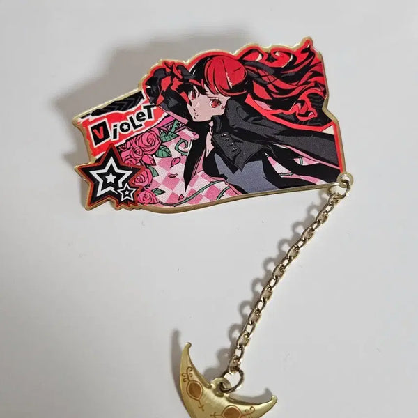 [BUNJANG] Persona 5 Royal Violet China Limited Lottery Metal Charm / 페르소나5 로열 바이올렛 중국 한정 쿠지 메탈참