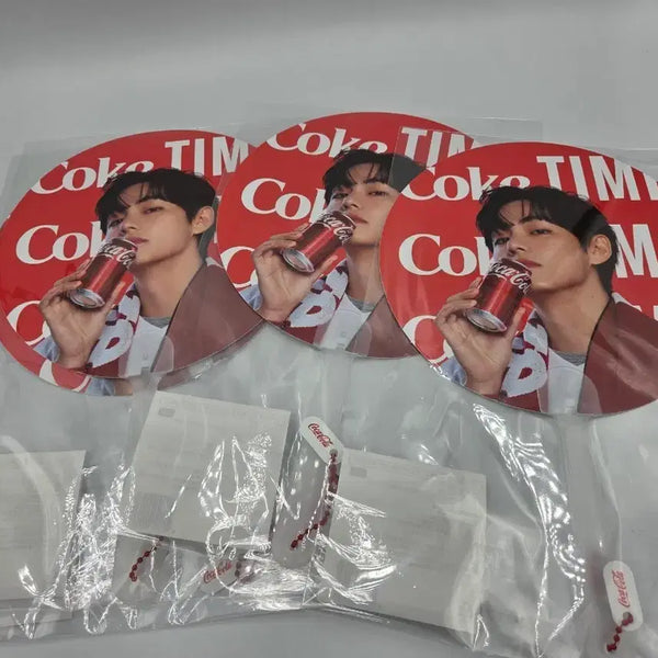 [BUNJANG] BTS V Coca-Cola Collaboration Fan / 코카콜라 뷔 콜라보 부채