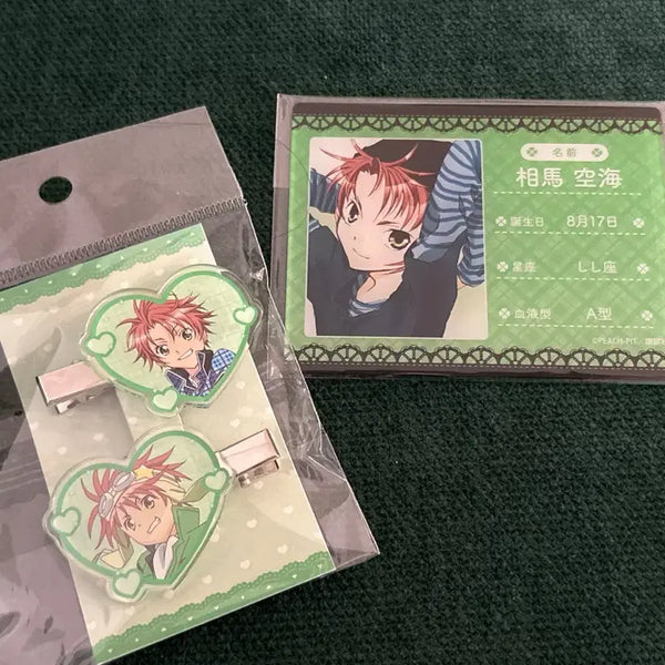 [BUNJANG] Shugo Chara! Souma Hairpin Student ID Card Bundle / 캐릭캐릭 체인지 캐캐체 소마 머리핀 학생증 카드 일괄