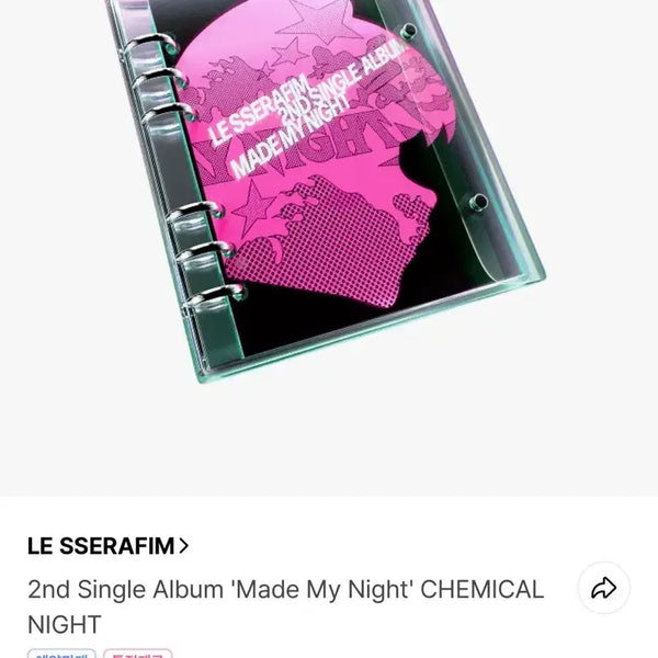 [BUNJANG] LE SSERAFIM Single 2nd Album 'Made My Night' Sealed Album / 르세라핌 싱글 2집 made my night 미개봉 앨범