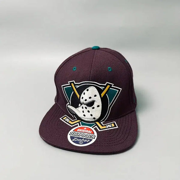 [BUNJANG] Zephyr Anaheim Mighty Ducks 90s Original Snapback Cap / 90s 제피르(Zephyr) 애너하임 마이티 덕스 오리지널 스냅백 캡