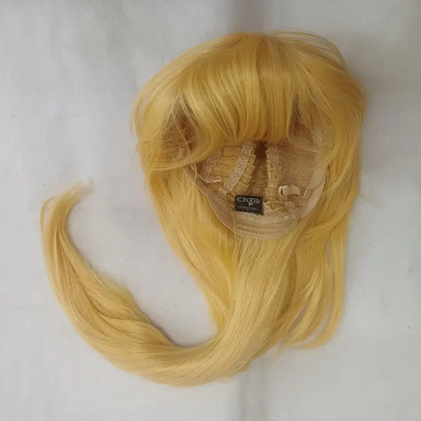 [BUNJANG] Shag Cut Bright Blonde Cosplay Wig / 샤기 밝은 금발 가발 코스프레