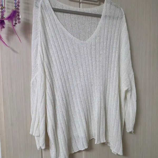 [BUNJANG] Goddess Fit V-Neck Knit / 여신 브이넥 니트