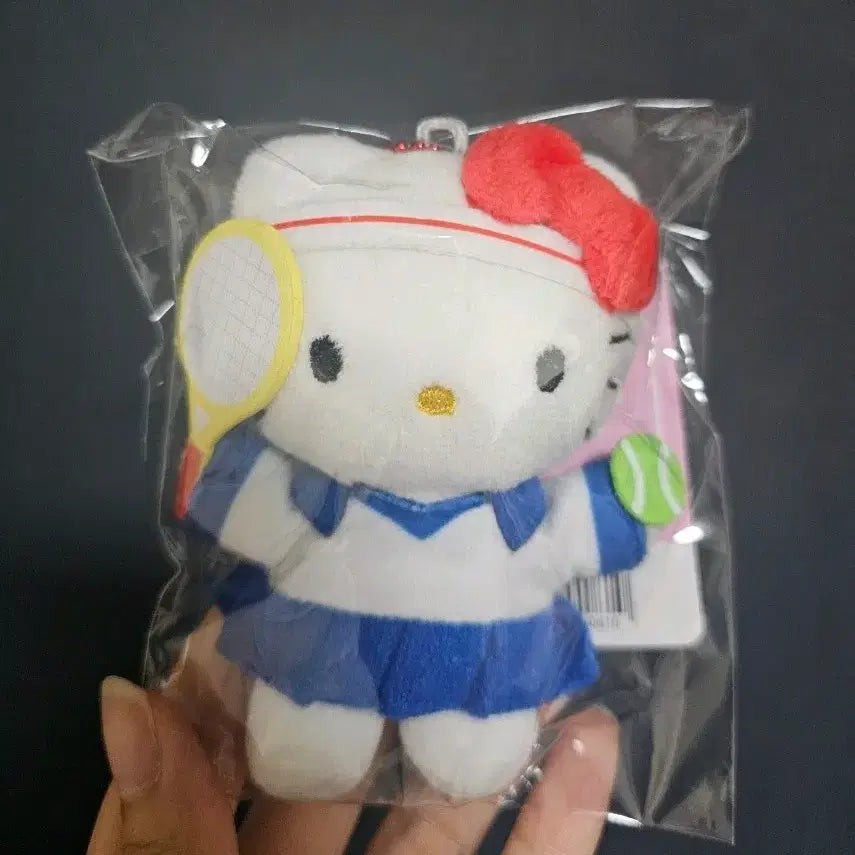 [BUNJANG] Sanrio Hello Kitty Tennis Plush Keychain / 산리오 헬로키티 테니스 인형 키링