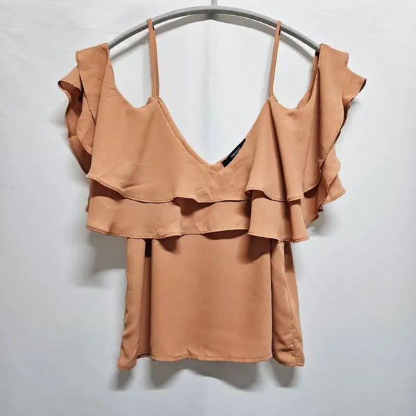 [BUNJANG] Forever 21 Flare Off-Shoulder Blouse M / 포에버21 플레어 오프숄더 블라우스 M