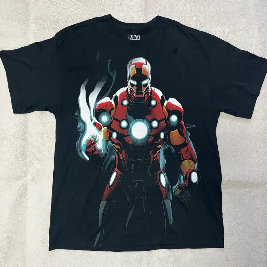 [BUNJANG] Marvel Iron Man T-Shirt / 마블 아이언맨 반팔티 [공식 라이센스 프린팅]