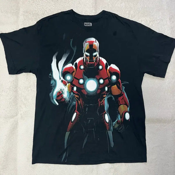 [BUNJANG] Marvel Iron Man T-Shirt / 마블 아이언맨 반팔티 [공식 라이센스 프린팅]