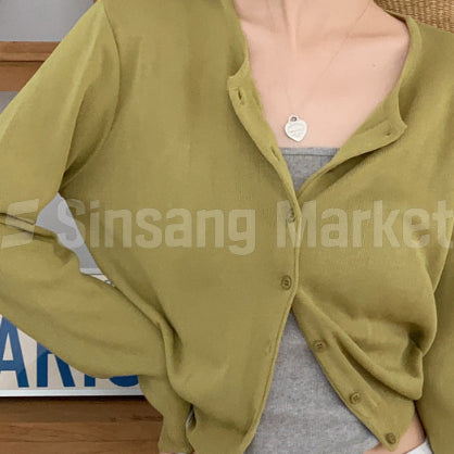 [BUNJANG] Paper Summer Round Cardigan / [빠른발송] 페이퍼 썸머 라운드가디건 인기상품 컬러추가