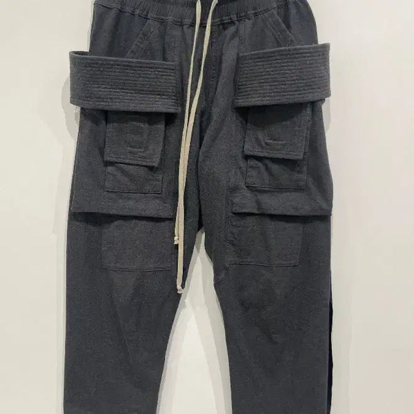 [BUNJANG] Rick Owens DRKSHDW Crispy Cargo Drawstring Pants / [S] 릭 오웬스 다크쉐도우 크리치 카고 드로우스트링 팬츠