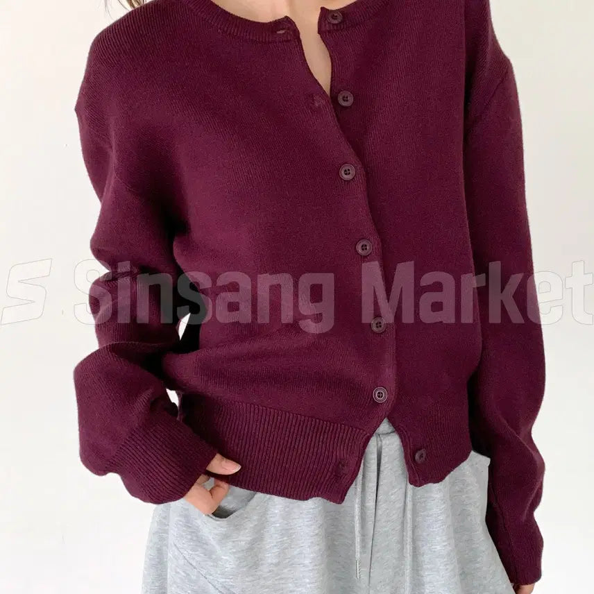 [BUNJANG] Round Cardigan / [빠른발송] 먼데이 라운드가디건