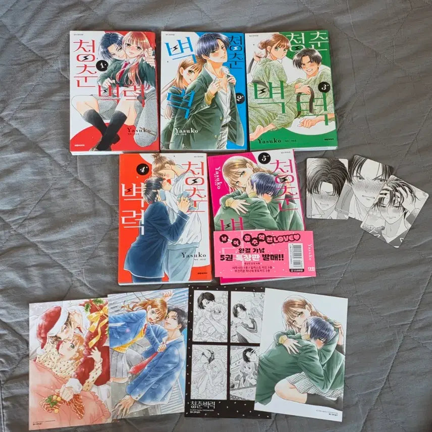 [BUNJANG] Cheongchunbyeokryeok Vol. 1-5 Complete Set / 청춘벽력 1~5권 전권 일괄