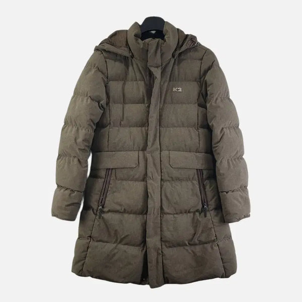 [BUNJANG] K2 Brown Women's Padded Jacket Size 90 / 케이투 브라운 여자 90 패딩 O3062
