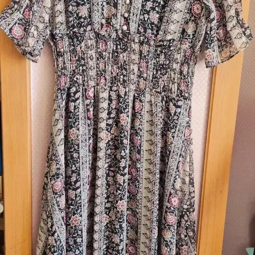 [BUNJANG] Agedore Ethnic Pattern Midi Dress / 에이지도르 에스닉원피스