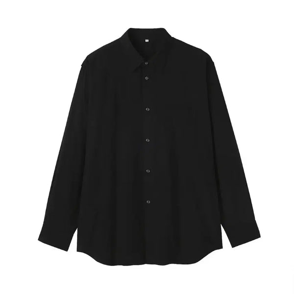 [BUNJANG] Mujilab Herringbone Regular Collar Shirt Black / [L] 무지LABO/ 기모 헤링본 레귤러 칼라 셔츠/ 블랙