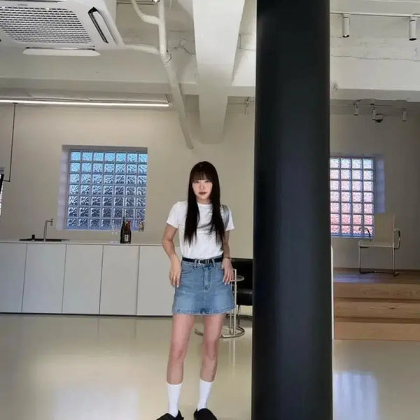 [BUNJANG] Summer Mood Denim Pocket Mini Skirt / 썸머무드 데님포켓미니스커트 / 로우라이즈스커트/로우스커트/y2k