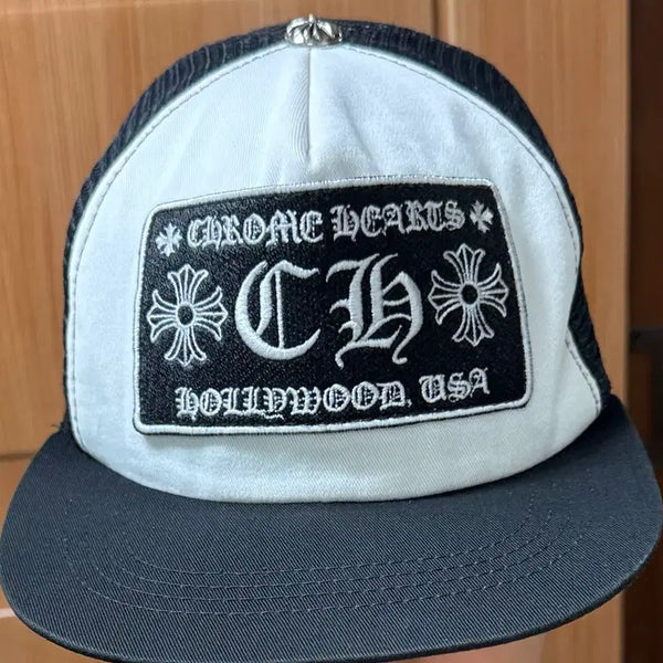 [BUNJANG] Chrome Hearts Trucker Cap Black White / 크롬하츠 트리커 캡모자 블랙화이트 정품